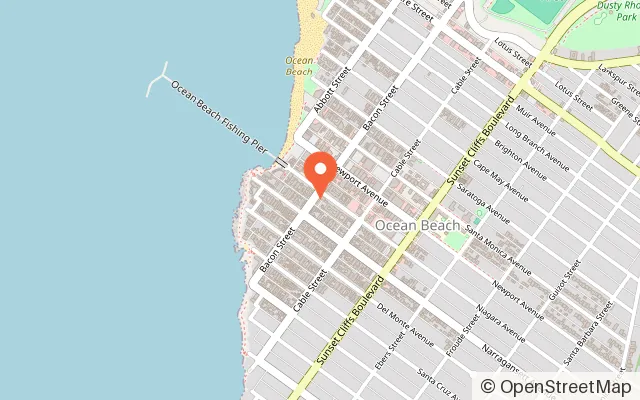 Map showing Bluebird Play in San Diego, CA