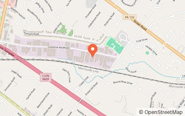 Map showing TNT Amusements Inc in Southampton, PA