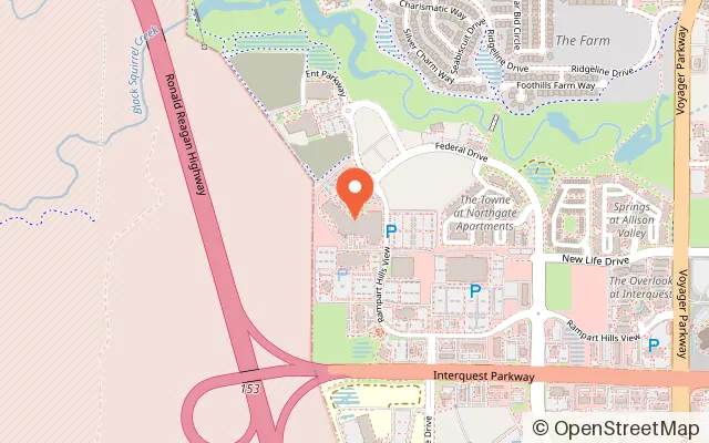 Map showing MagiQuest in Colorado Springs, CO
