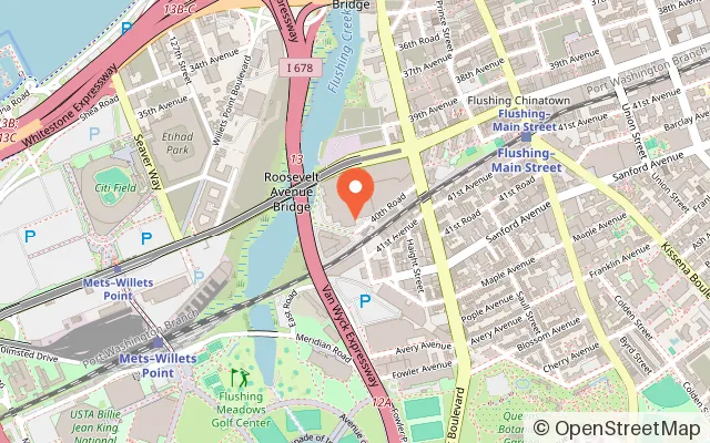 Map showing Round1 Bowling & Arcade - Flushing - Coming Soon in Flushing, NY