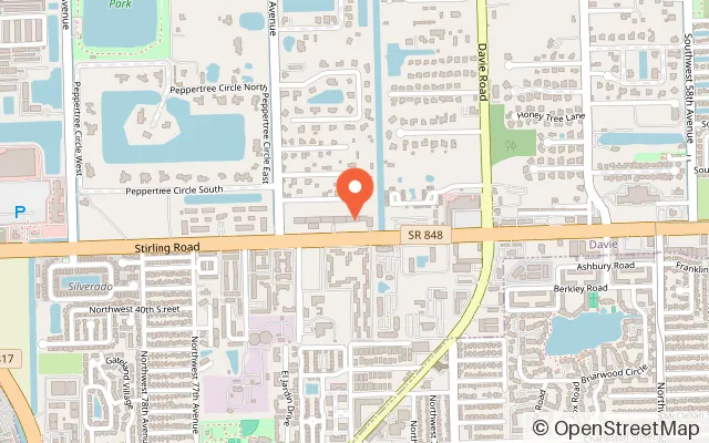 Map showing Sol Playce in Davie, FL