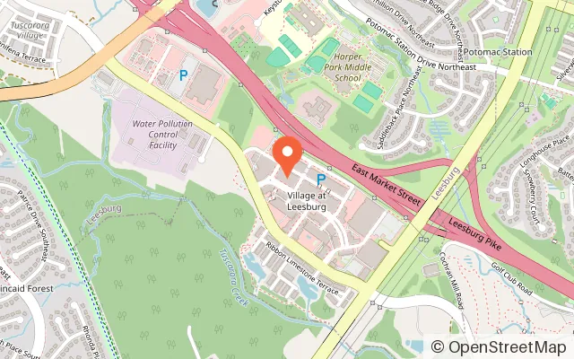 Map showing Lucky Strike Leesburg in Leesburg, VA