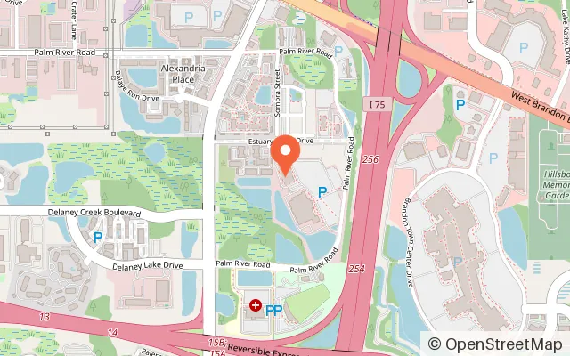 Map showing Dave & Buster's Tampa - Brandon in Tampa, FL