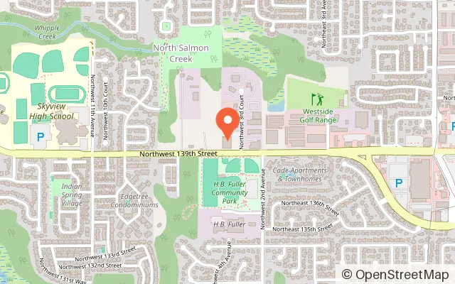 Map showing Kids Club Fun & Fitness in Vancouver, WA