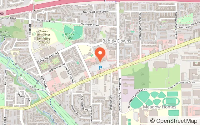 Map showing Sky Zone Trampoline Park in Vancouver, WA