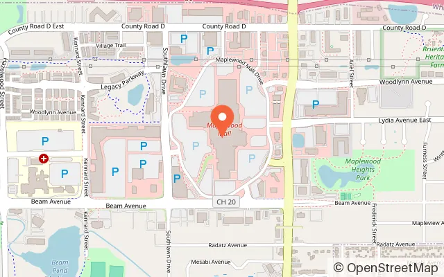 Map showing Kids Castle in Maplewood, MN