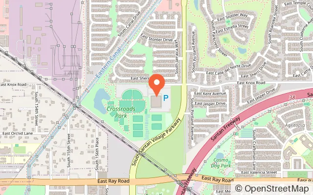 Map showing AZ ICE Gilbert in Gilbert, AZ