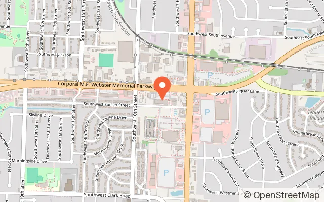 Map showing The Paperback Playhouse in Blue Springs, MO