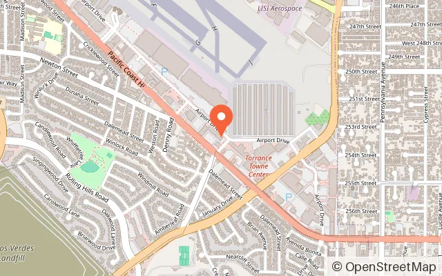 Map showing Chuck E. Cheese in Torrance, CA