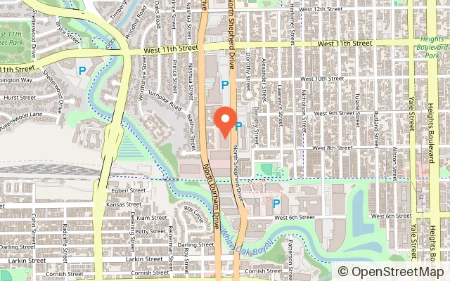 Map showing Wonderwild in Houston, TX
