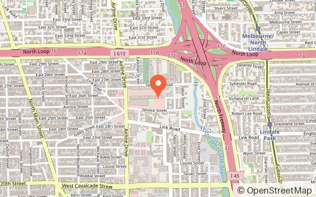 Map showing Toddler Towns in Houston, TX