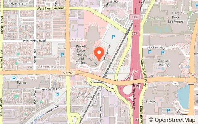Map showing KISS World featuring KISS Mini Golf and KISS World Museum in Las Vegas, NV