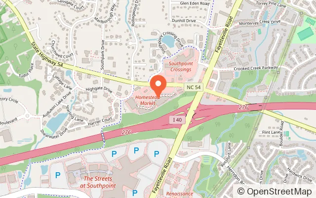 Map showing Hyper Kidz Durham in Durham, NC