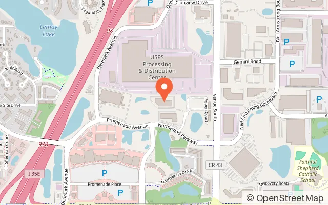 Map showing Good Times Park in Eagan, MN