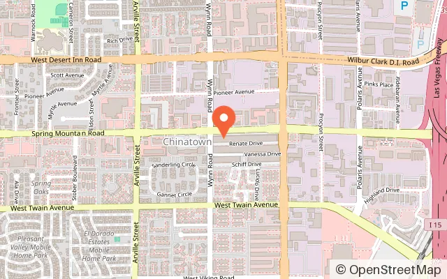 Map showing Claw Joyland in Las Vegas, NV