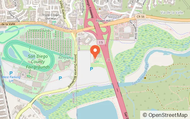 Map showing Del Mar Golf Center - Pelly's Mini Golf in Del Mar, CA