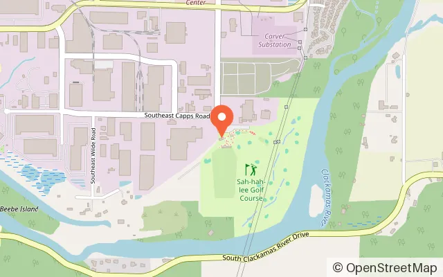 Map showing Sah-Hah-Lee Golf Course in Clackamas, OR