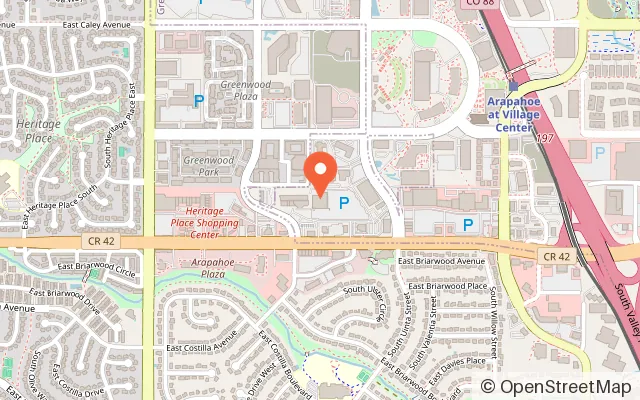 Map showing SweetPlay Greenwood Village in Greenwood Village, CO