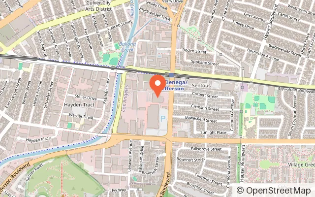 Map showing Sky Zone Trampoline Park in Los Angeles, CA