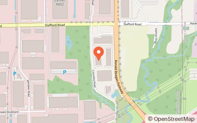 Map showing Sky Zone Trampoline Park in Plainfield, IN