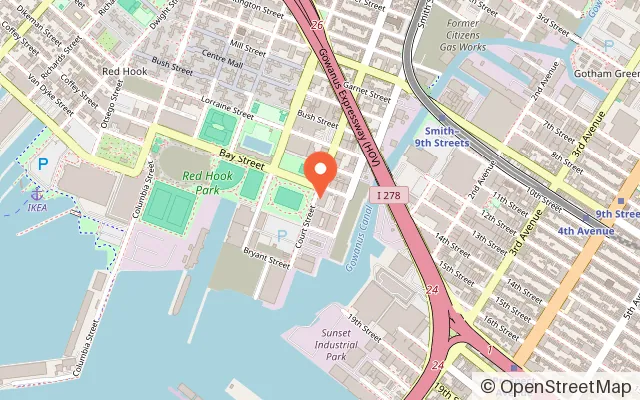 Map showing Shipwrecked in Brooklyn, NY