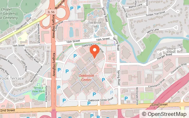 Map showing Immersive Gamebox - Oakbrook Center, Oakbrook in Oak Brook, IL