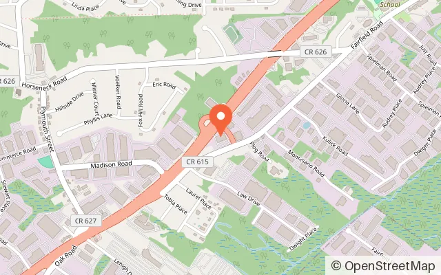 Map showing Monster Mini Golf Fairfield in Fairfield, NJ