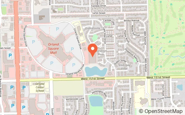 Map showing Sky Zone Trampoline Park orland park in Orland Park, IL