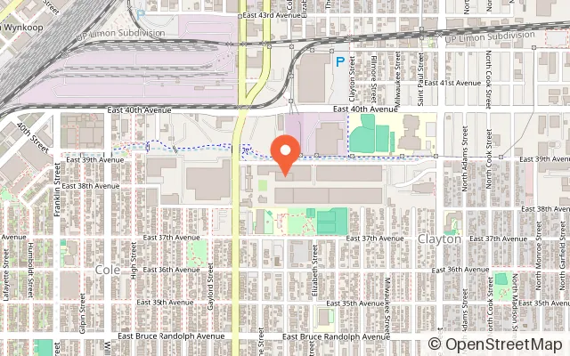 Map showing Beat The Bomb Denver in Denver, CO