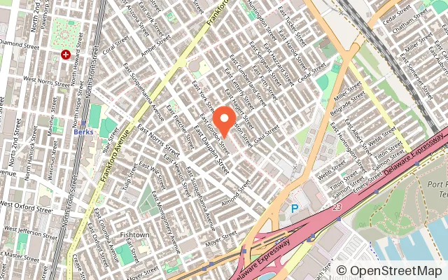 Map showing Philadelphia Rock Gyms - Fishtown in Philadelphia, PA