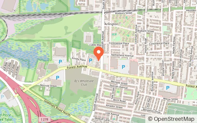 Map showing Sweetie House Playground & Café in Staten Island, NY