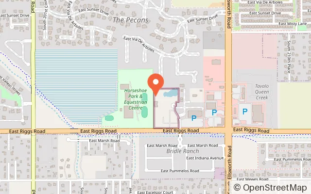Map showing Pecan National Putting Course in Queen Creek, AZ