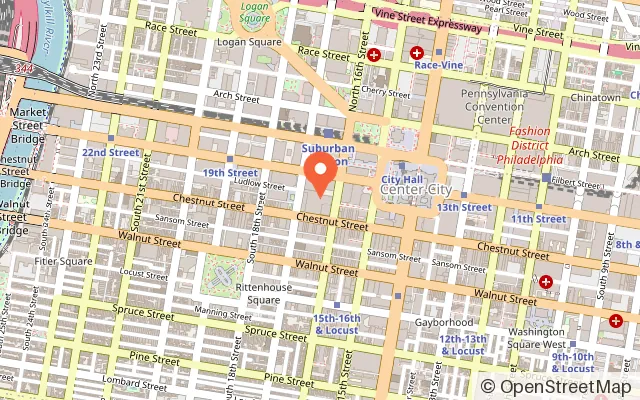 Map showing Puttshack - Philadelphia in Philadelphia, PA