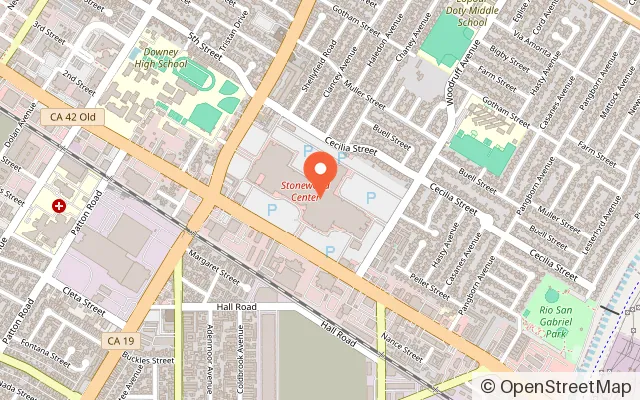 Map showing COCO CLAW in Downey, CA