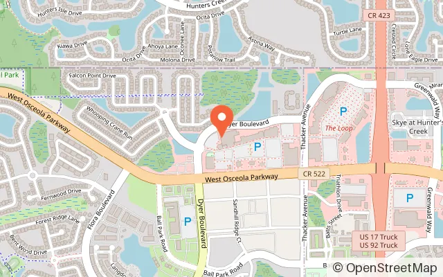 Map showing Altitude Trampoline Park in Kissimmee, FL