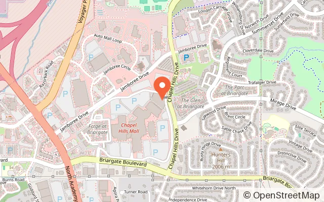 Map showing Monkeycos in Colorado Springs, CO