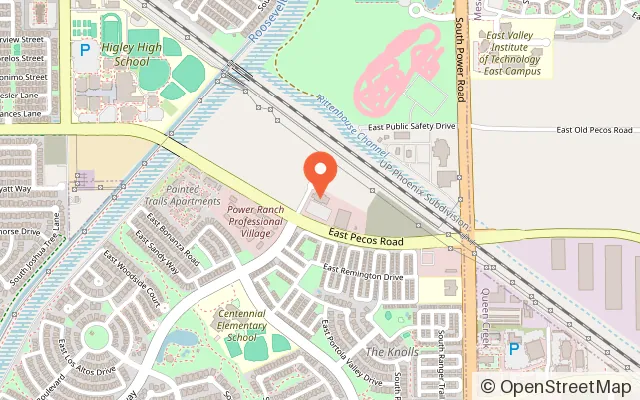 Map showing Alta Climbing and Fitness in Gilbert, AZ