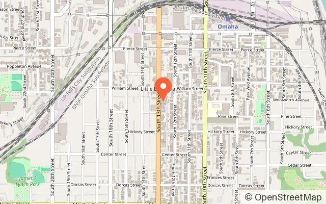 Map showing Beercade2 in Omaha, NE