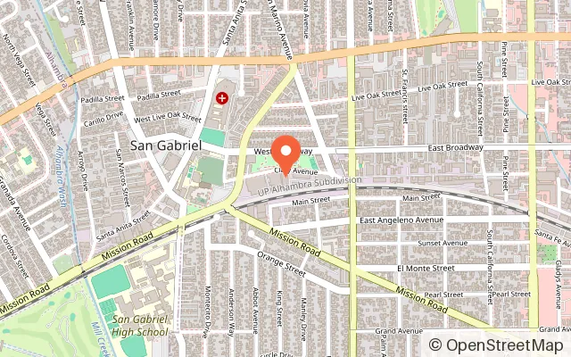 Map showing My Lil Town San Gabriel in San Gabriel, CA