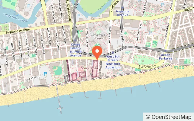 Map showing Warpzone Retro Darkade (Arcade) in Brooklyn, NY