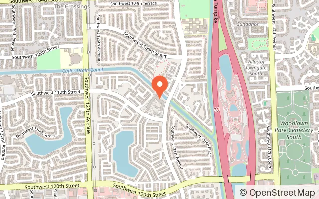 Map showing Miami Roller Rink in Miami, FL