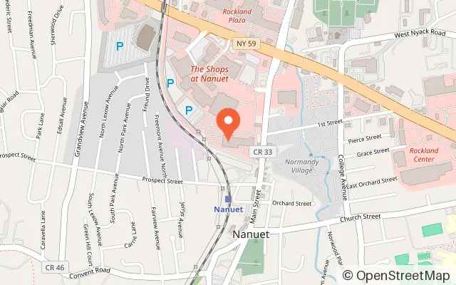 Map showing Catch Air Nanuet in Nanuet, NY