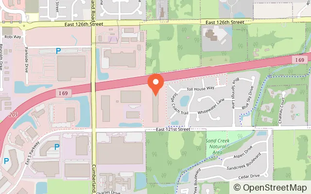 Map showing Power Up Tots Zone in Fishers, IN
