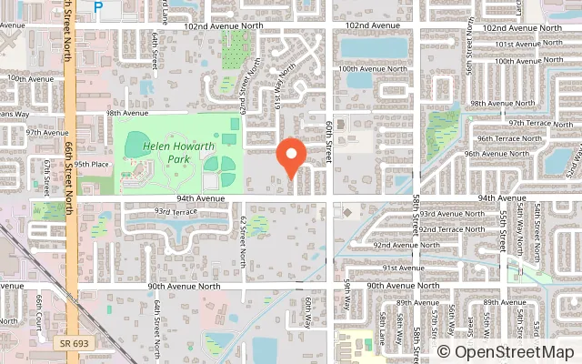 Map showing ViaVentures in Pinellas Park, FL