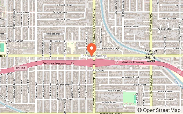 Map showing Fun 4 Kids Playground in Sherman Oaks, CA