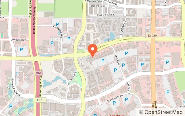 Map showing Sky Zone Frisco - Preston Ridge in Frisco, TX