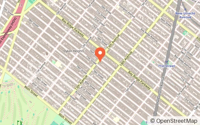 Map showing KM's Dreamland Indoor Playground in Brooklyn, NY