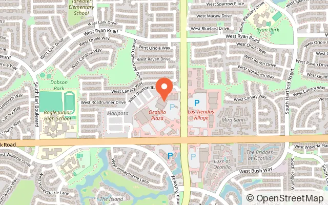 Map showing Big Air Trampoline Park in Chandler, AZ