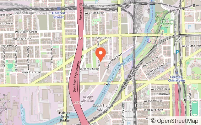 Map showing Infunite Claw Machine Entertainment in Chicago, IL