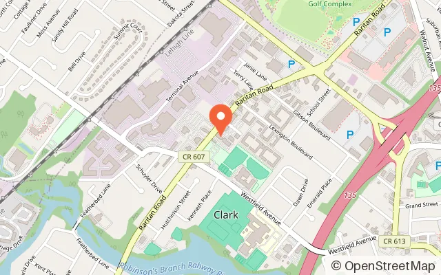 Map showing The Playroom in Clark, NJ